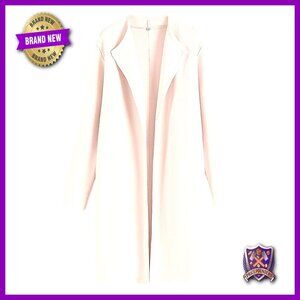 Oversized Knit Cardigan Blazer Lapel Long Warm Trench Coatigan Sweater